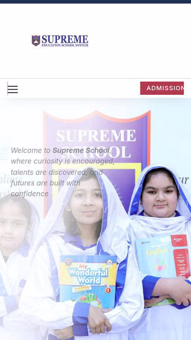 Screenshot of supreme.edu.pk