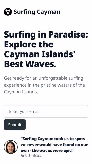 Screenshot of surfing.ky