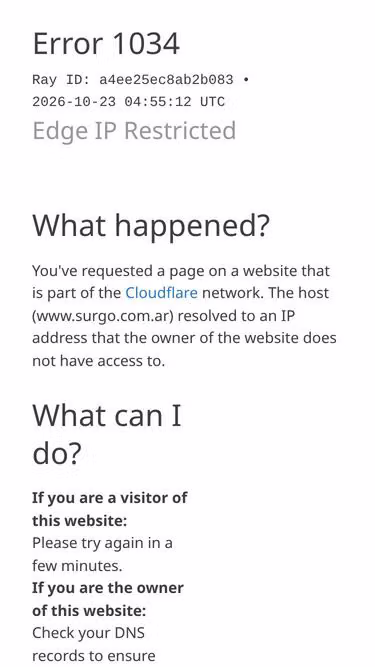 Screenshot of surgo.com.ar