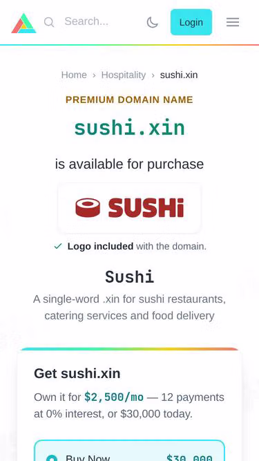 Screenshot of sushi.xin