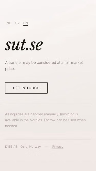 Screenshot of sut.se