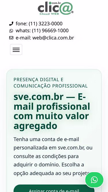 Screenshot of sve.com.br