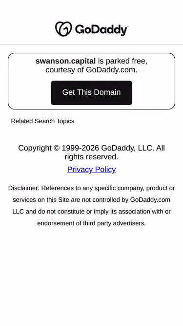 Screenshot of swanson.capital
