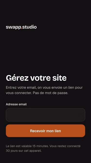 Screenshot of swapp.studio