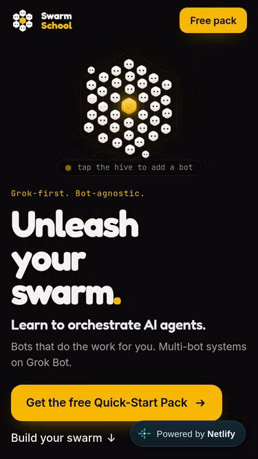 Screenshot of swarm.school