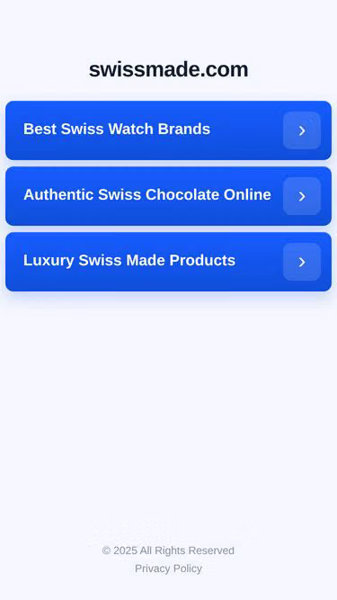 Screenshot of swissmade.com