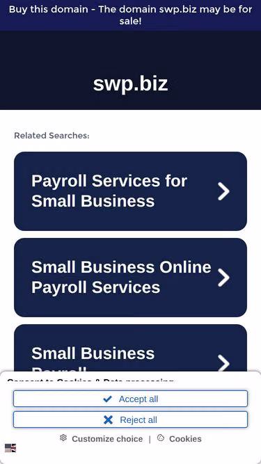 Screenshot of swp.biz