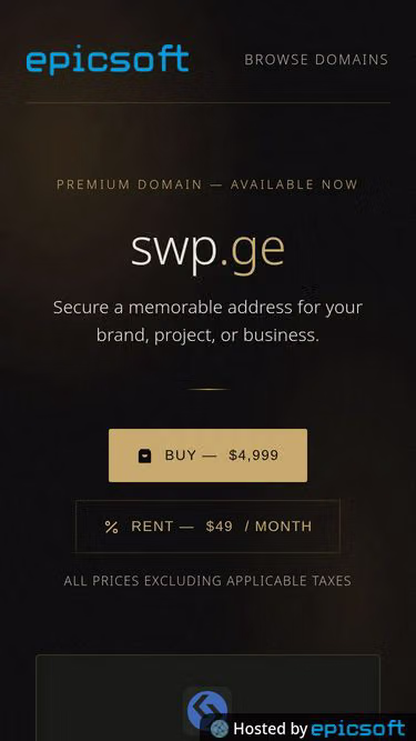 Screenshot of swp.ge