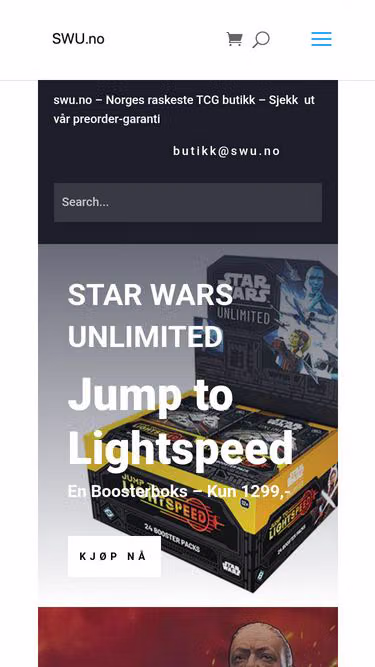 Screenshot of swu.no