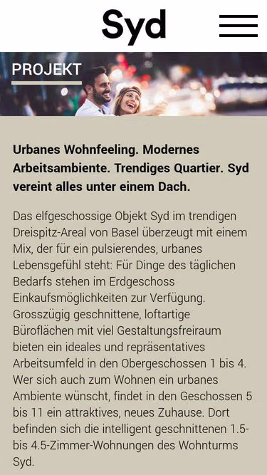 Screenshot of syd.ch