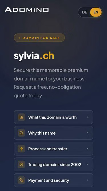 Screenshot of sylvia.ch