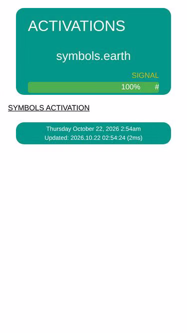 Screenshot of symbols.earth