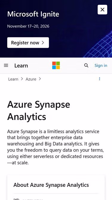 Screenshot of synapse.ml