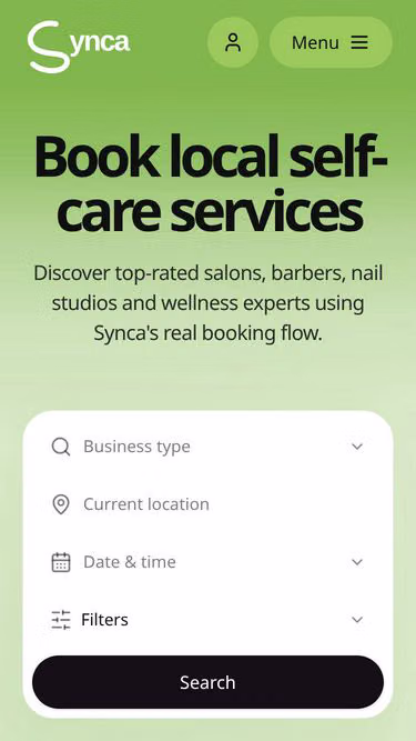 Screenshot of synca.org.uk