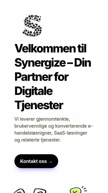 Screenshot of synergize.no