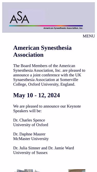 Screenshot of synesthesia.info