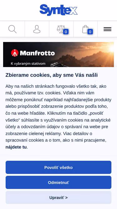 Screenshot of syntex.sk