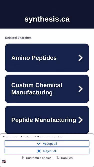 Screenshot of synthesis.ca