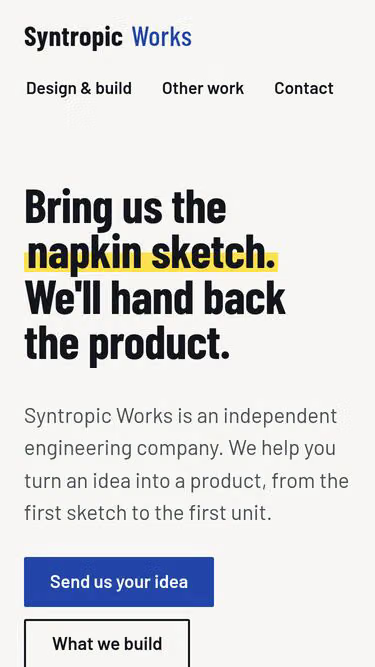 Screenshot of syntropic.works
