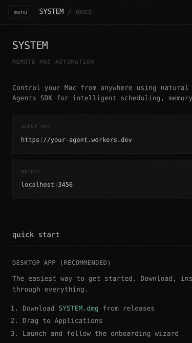 Screenshot of system.surf