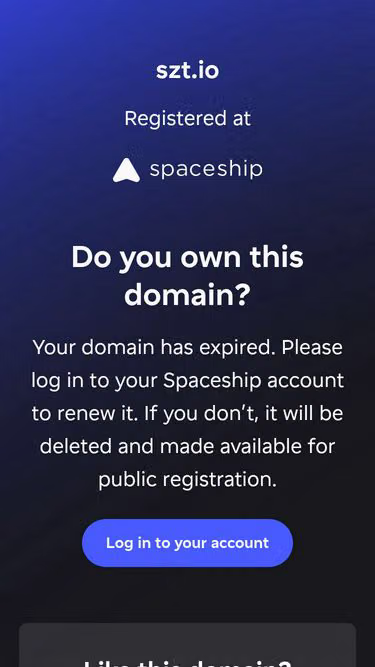 Screenshot of szt.io