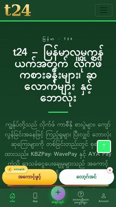 Screenshot of t24.lat