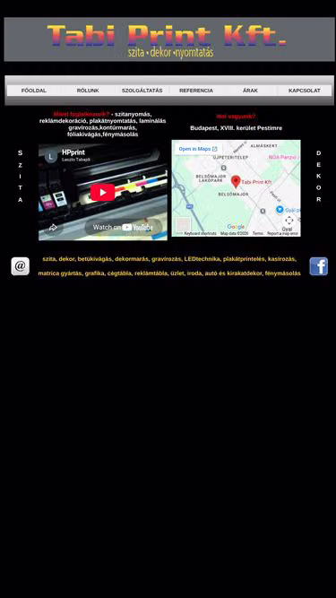 Screenshot of tabi.hu