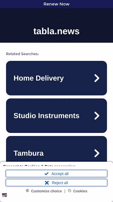 Screenshot of tabla.news