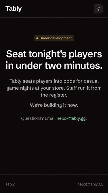 Screenshot of tably.gg