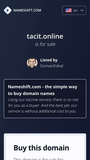 Screenshot of tacit.online