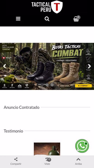 Screenshot of tactical.com.pe