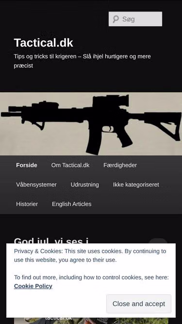 Screenshot of tactical.dk