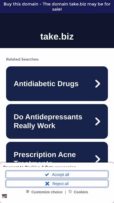Screenshot of take.biz
