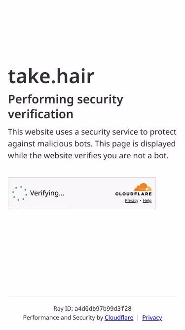 Screenshot of take.hair