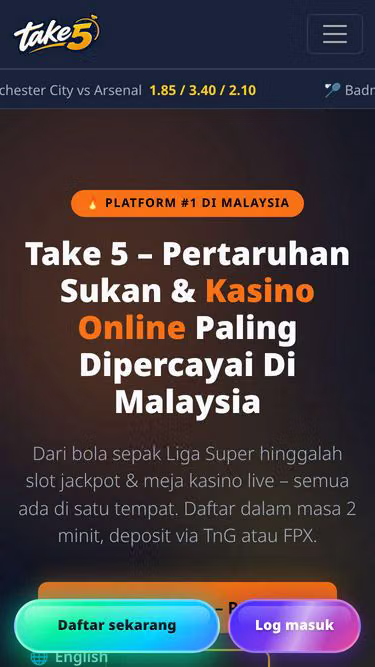 Screenshot of take5.click