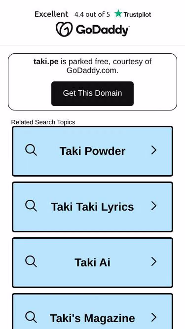 Screenshot of taki.pe
