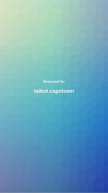 Screenshot of talbot.capetown