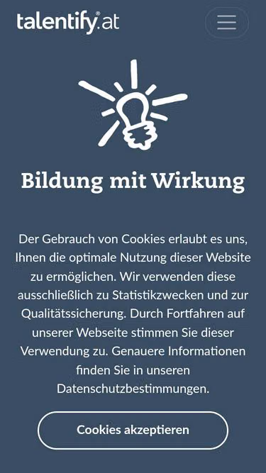 Screenshot of talentify.gmbh