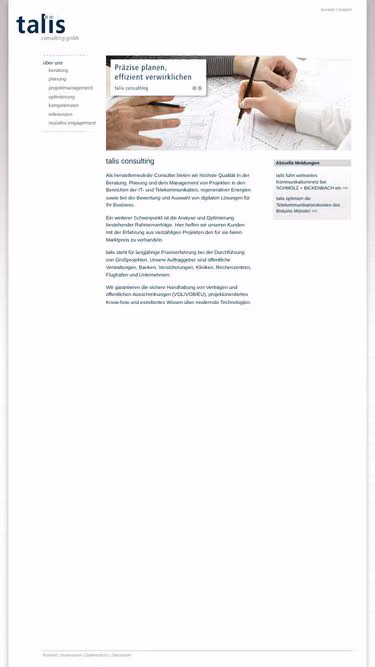 Screenshot of talis.de