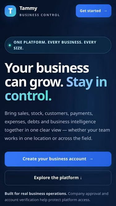 Screenshot of tammy.com.ng