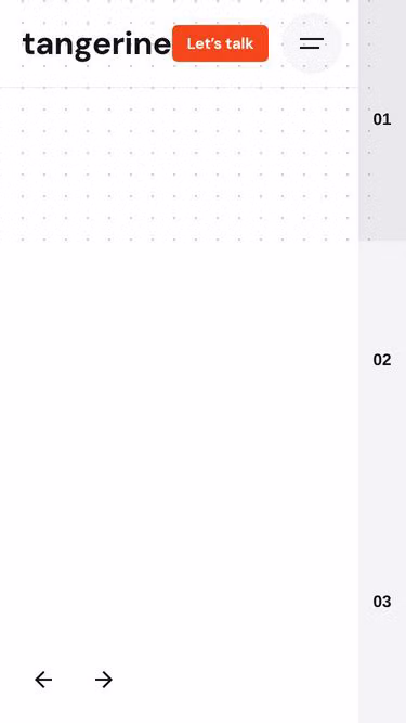 Screenshot of tangerine.co.nz