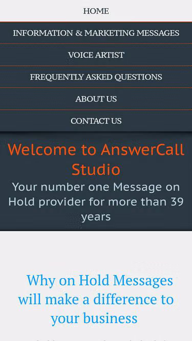 Screenshot of tangerine.co.za