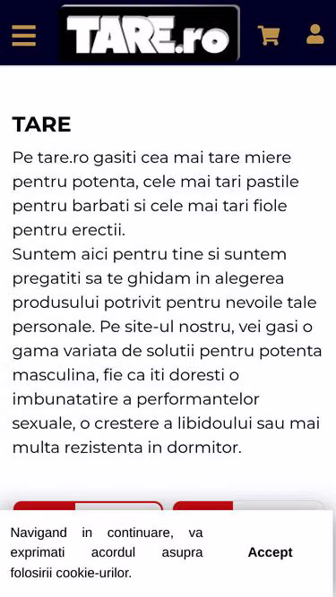 Screenshot of tare.ro