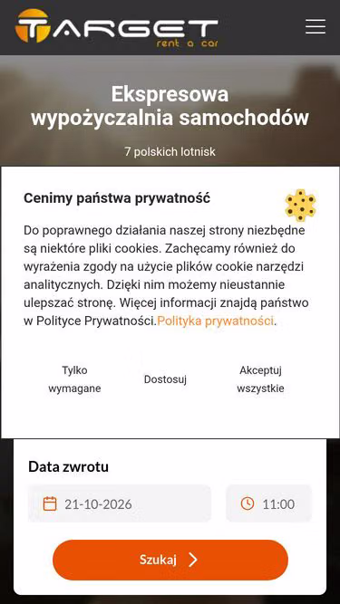 Screenshot of target.auto.pl