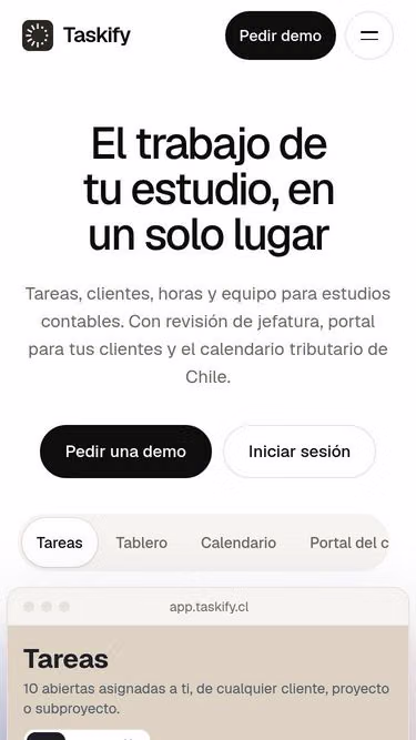 Screenshot of taskify.cl