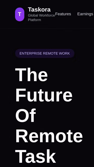 Screenshot of taskora.co.ke