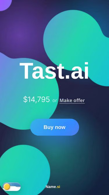 Screenshot of tast.ai