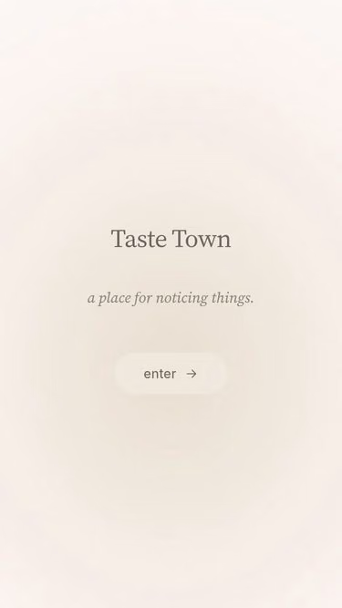 Screenshot of taste.town