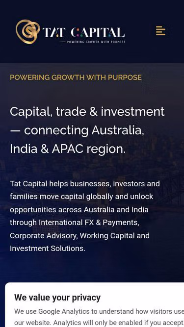 Screenshot of tat.capital