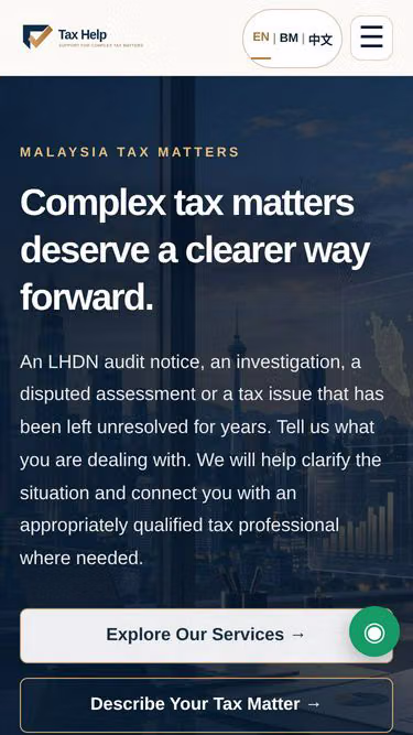 Screenshot of taxhelp.com.my